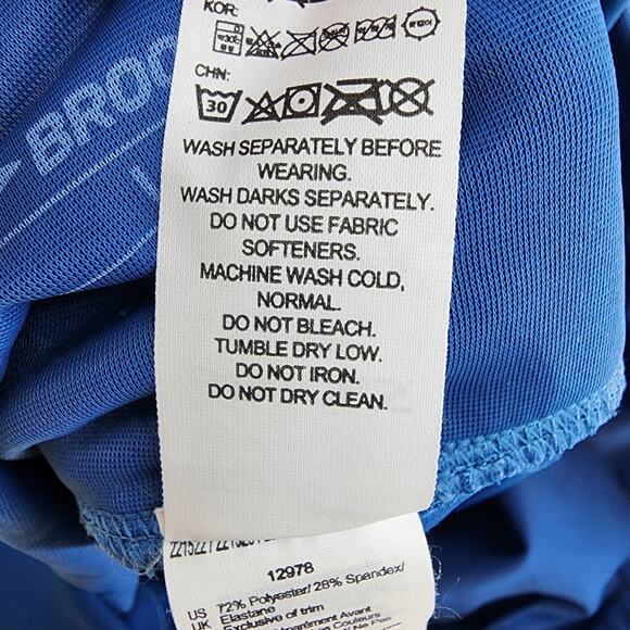 Brooks Women's Blue Method 3/4 Crop Side Pocket Compression Leggings Size Large - Picture 5 of 8